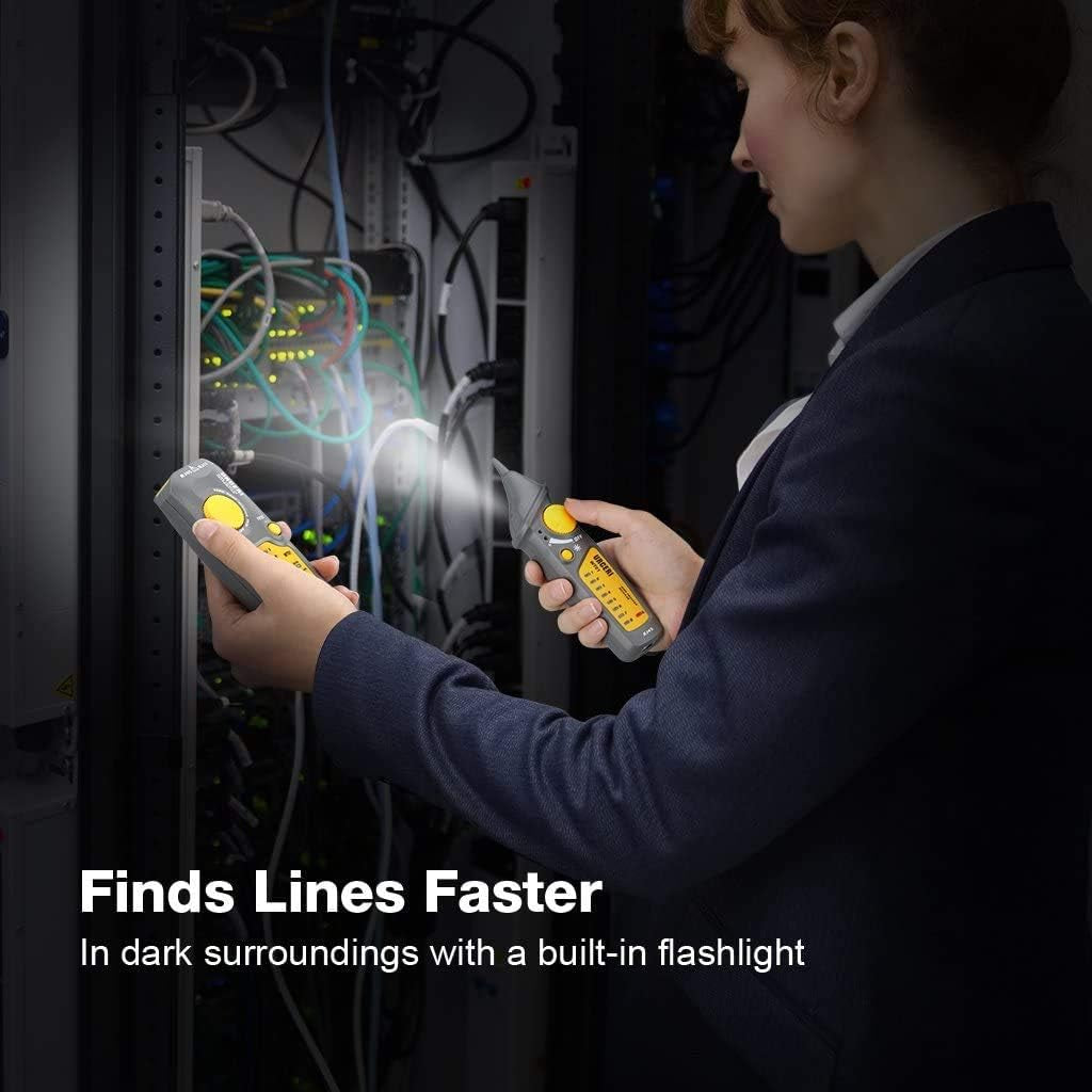 Détecteur de Câbles Electrique Testeur RJ45 RJ11 Traceur Câble Réseau Pratique à Opérer neuve