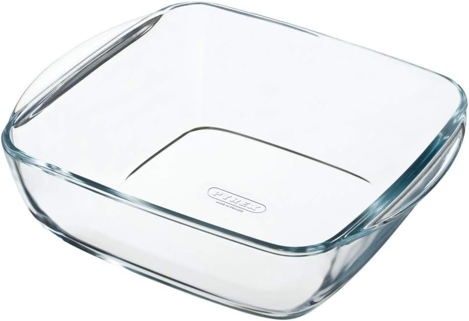 Pyrex - Cook&Heat - Plat Carré en Verre avec Couvercle Hermétique Spécial Micro-Ondes – Boîte de Conservation – Cuisinez au Four, Conservez et Réchauffez, Transparent