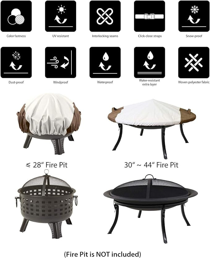 Housse de protection pour braséro rond Petit neuf