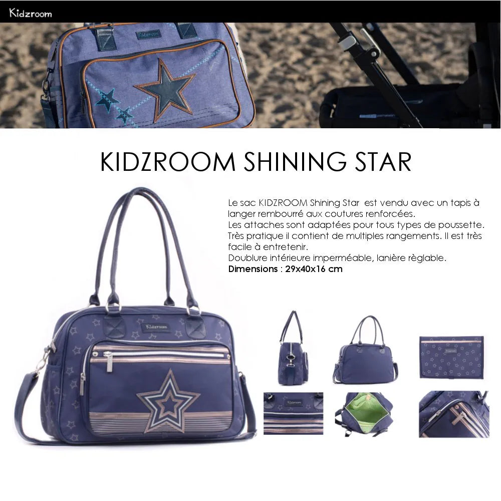 Sac à Langer Shining Star Bleu neuf