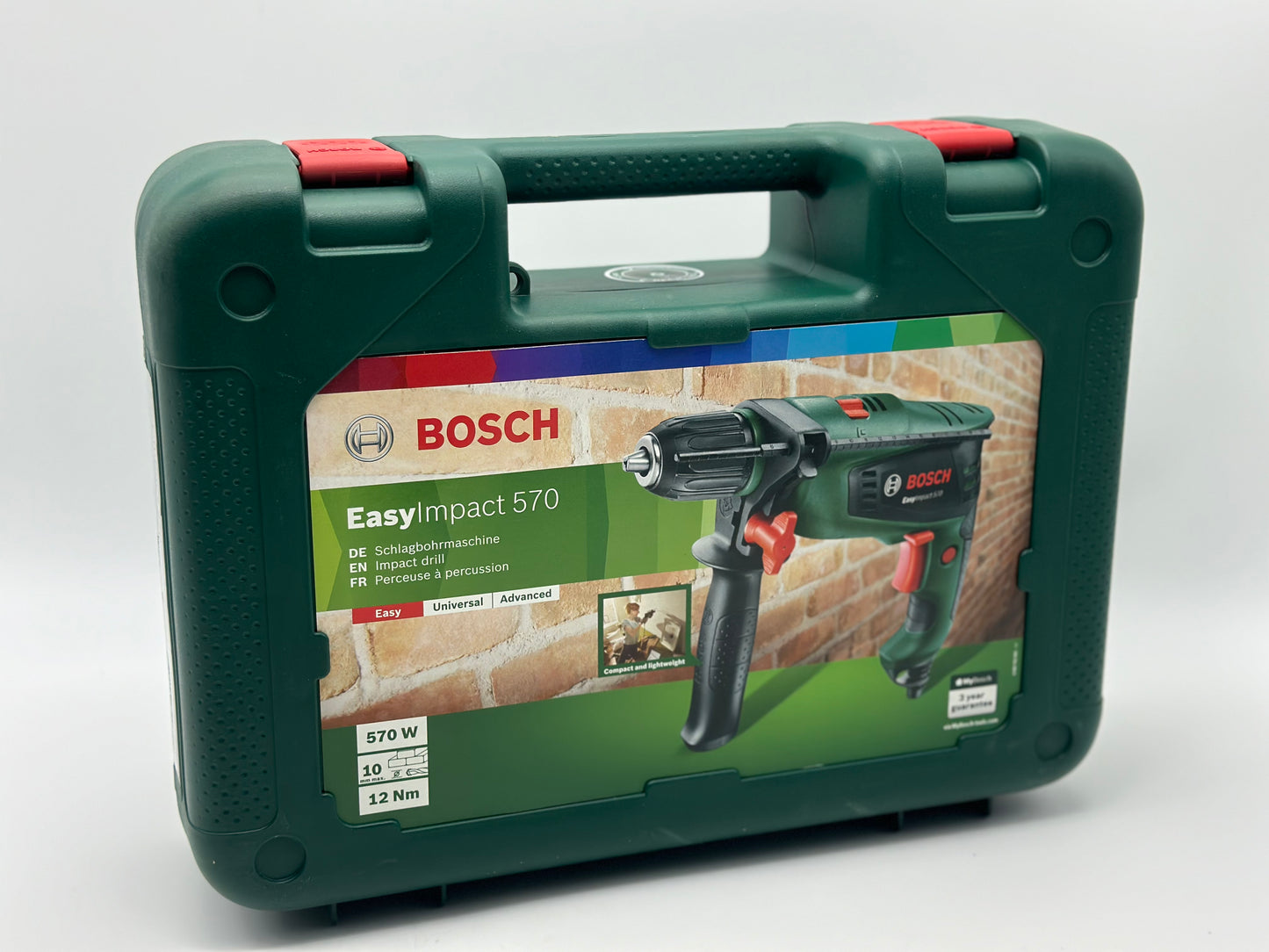 Bosch Perceuse à percussion - EasyImpact 550 dans un coffret avec l’assistant de perçage neuve