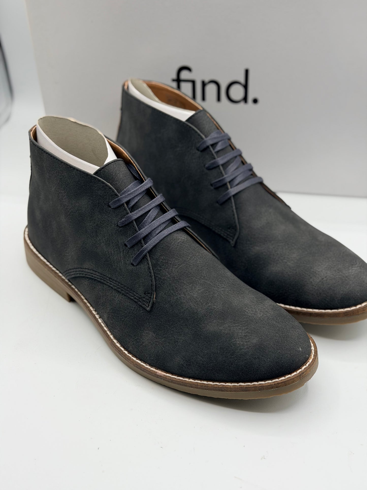 find. Bottines Desert Boots Homme, Gris (Charcoal), 44 EU