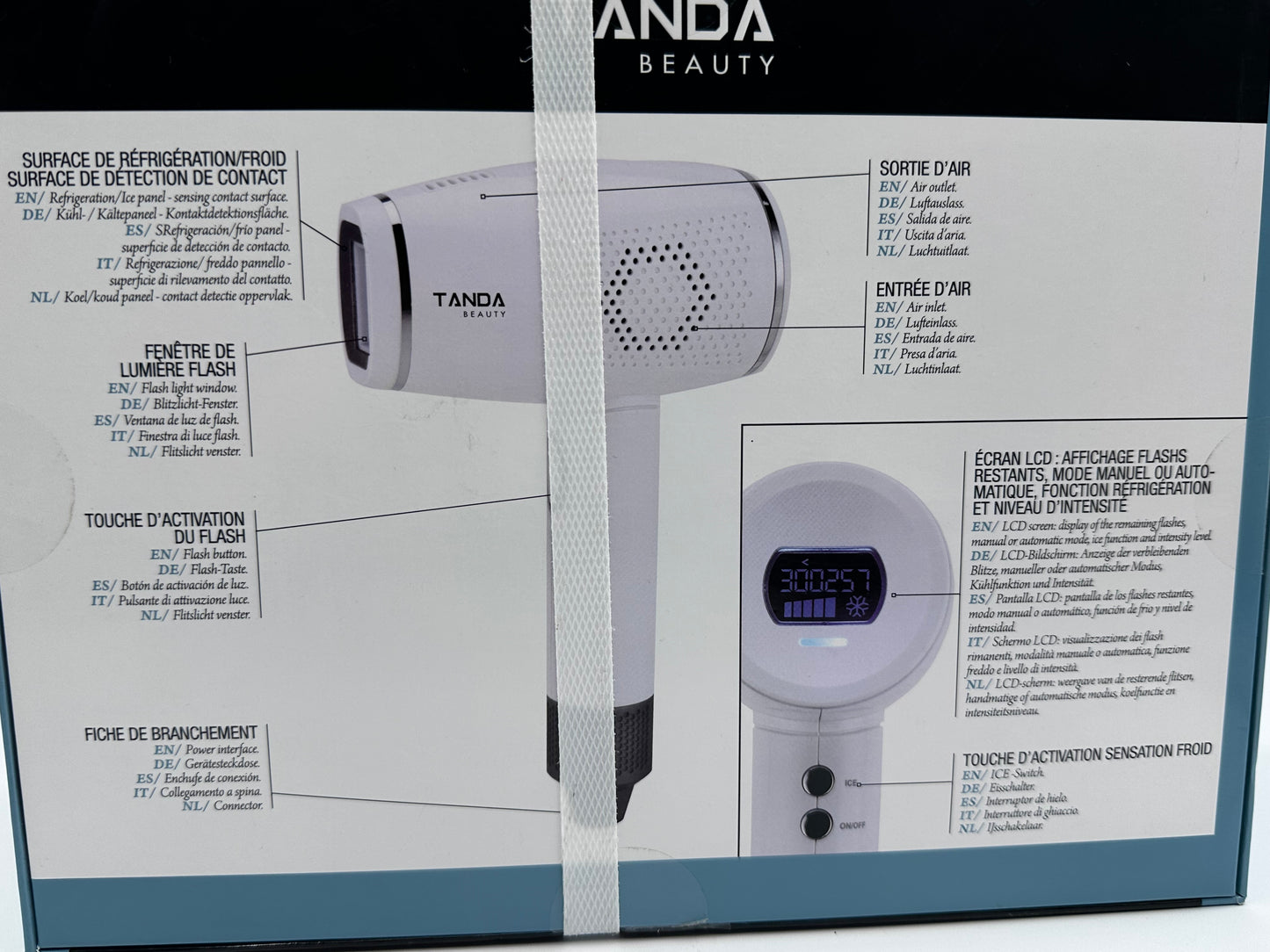 Tanda Beauty - Epilateur Lumière Pulsée Ice Touch