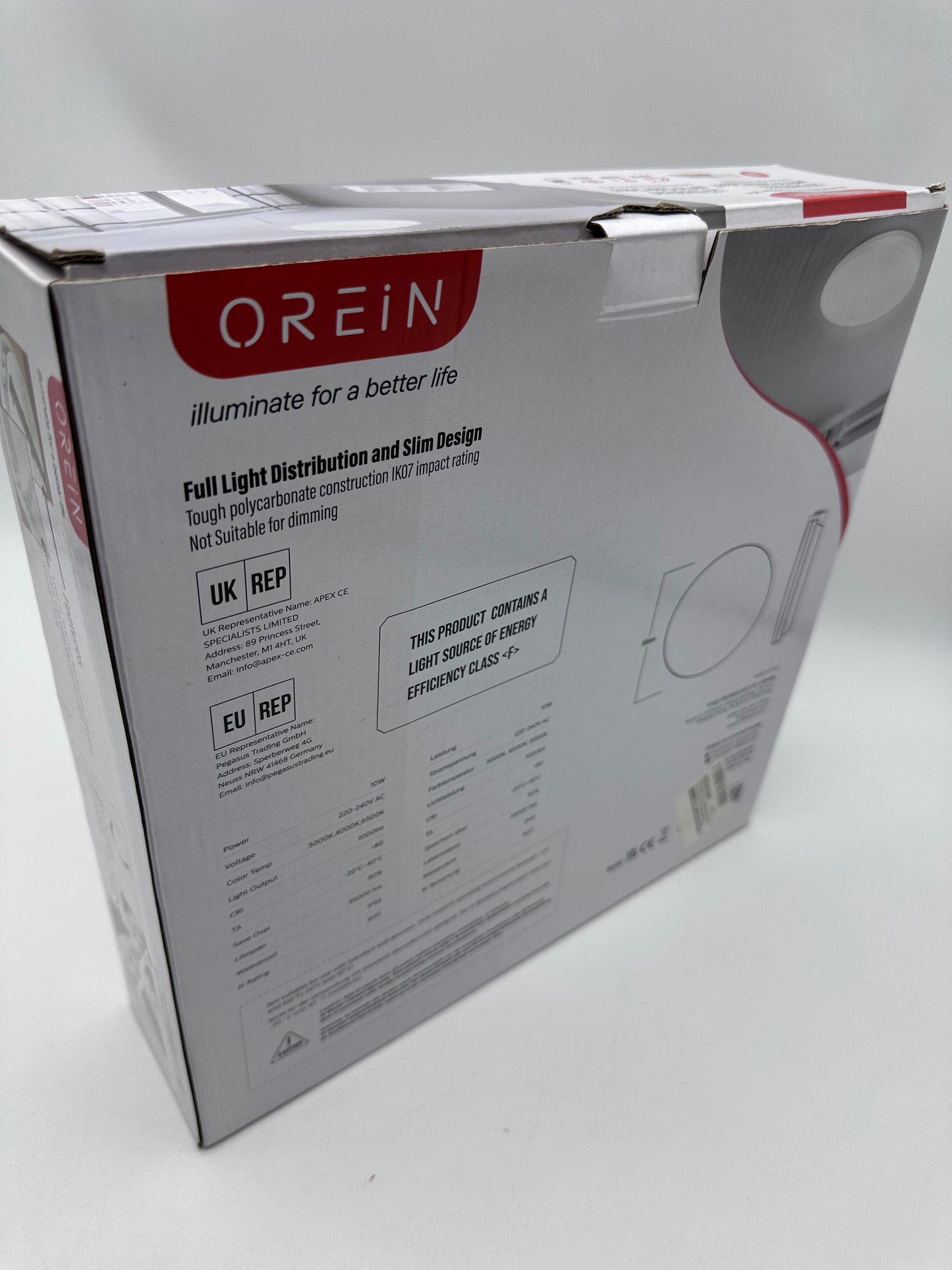Plafonnier LED Ø30cm Rond 3000K-4000K-6500K 10W 1000LM IK07 Antichoc IP44 étanche éclairage LED Lampe de Plafond Luminaire