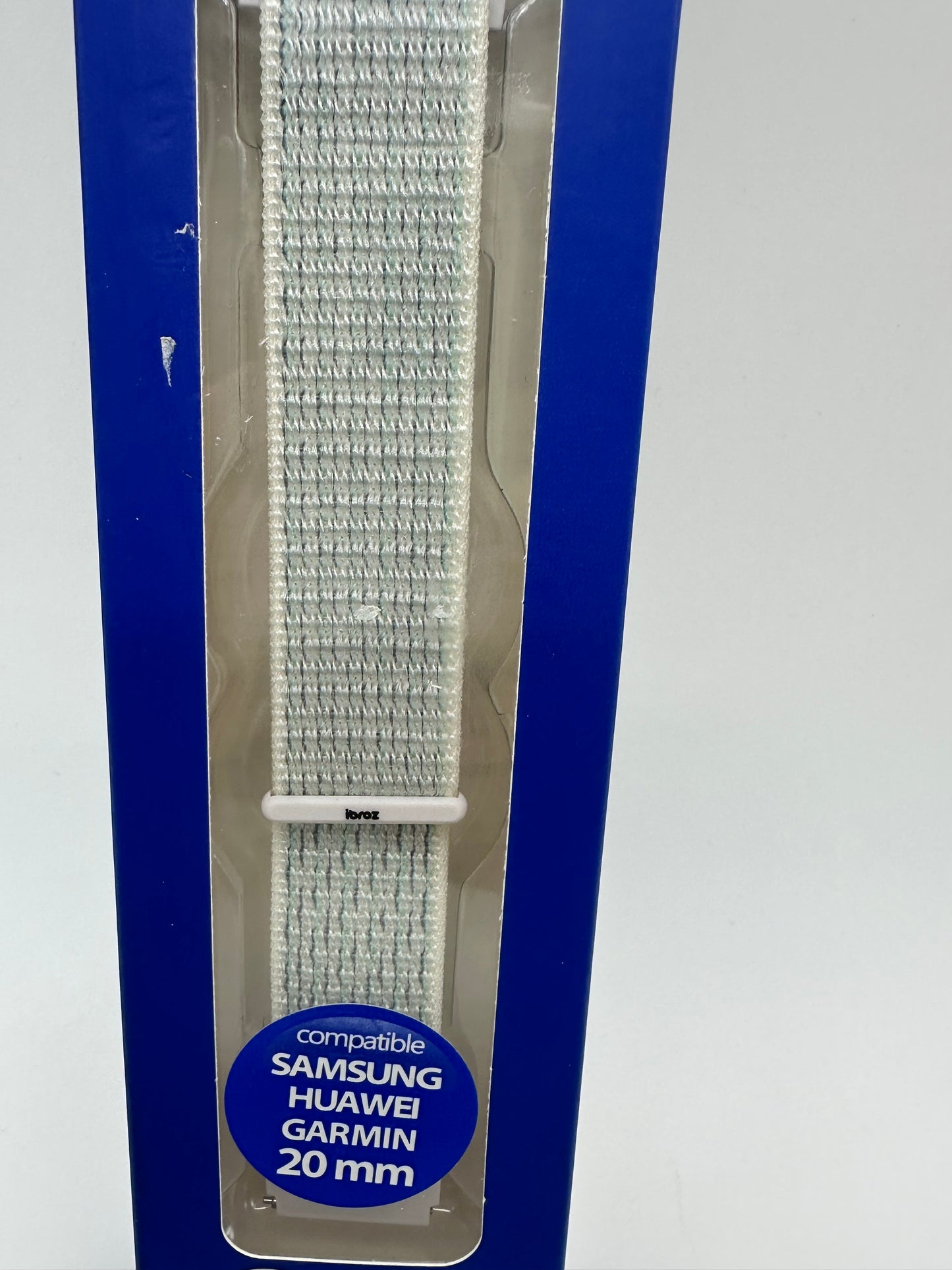 Bracelet IBROZ Samsung/Huawei Nylon Loop 20mm blanc