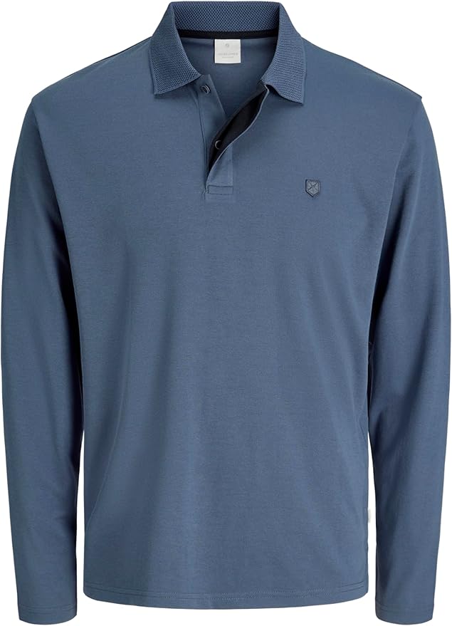JACK & JONES Jprblubarkley Knit Crew Neck Ch, Bleu Nuit, M Homme