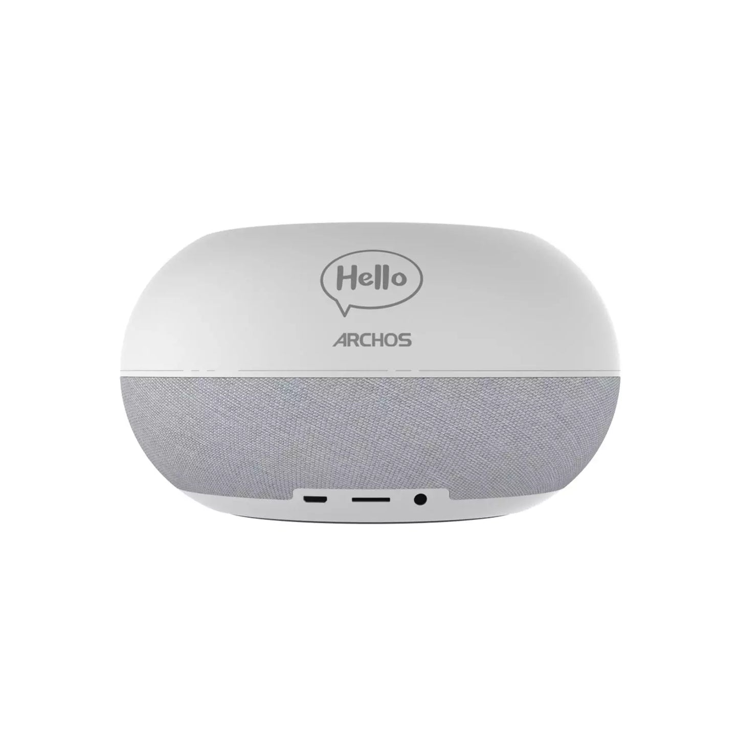 Assistant vocal - Hello 5 - Gris et Bois - Bluetooth - WiFi - USB - Ecran tactile 5" - 16 Go