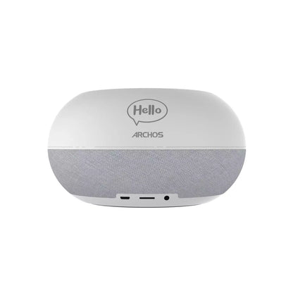 Assistant vocal - Hello 5 - Gris et Bois - Bluetooth - WiFi - USB - Ecran tactile 5" - 16 Go