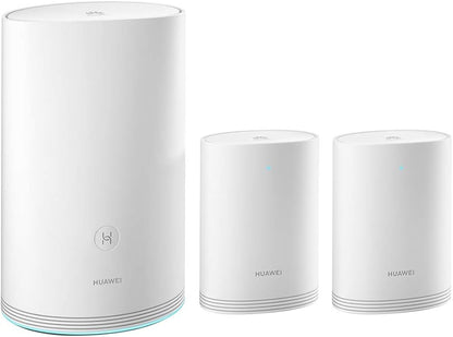 HUAWEI Wi-Fi Q2 Pro (1 Base + 2 Satellites) Système Hybride Maillé 5GHz et CPL Un Réseau Unique Plug & Play Faible Latence Gigabit Powerline Ports GE Optimisation Wi-Fi 5GHz