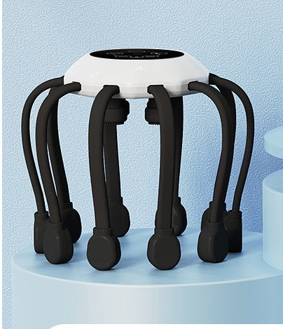 Masseur Capillaire "Octo-Relax" – Stimulation par Micro-Vibrations & Design Ergonomique