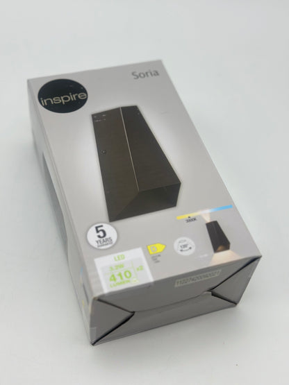 Applique LED, acier, noir, Soria, 3000K, INSPIRE neuves plusieurs sont disponible blanc et ou noir