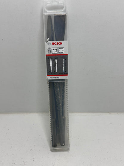Coffret de 6 forets et burins pour marteau perforateur Bosch Professional 2607017585 SDS Plus-5 (pour béton et maçonnerie ; accessoires : marteau perforateur