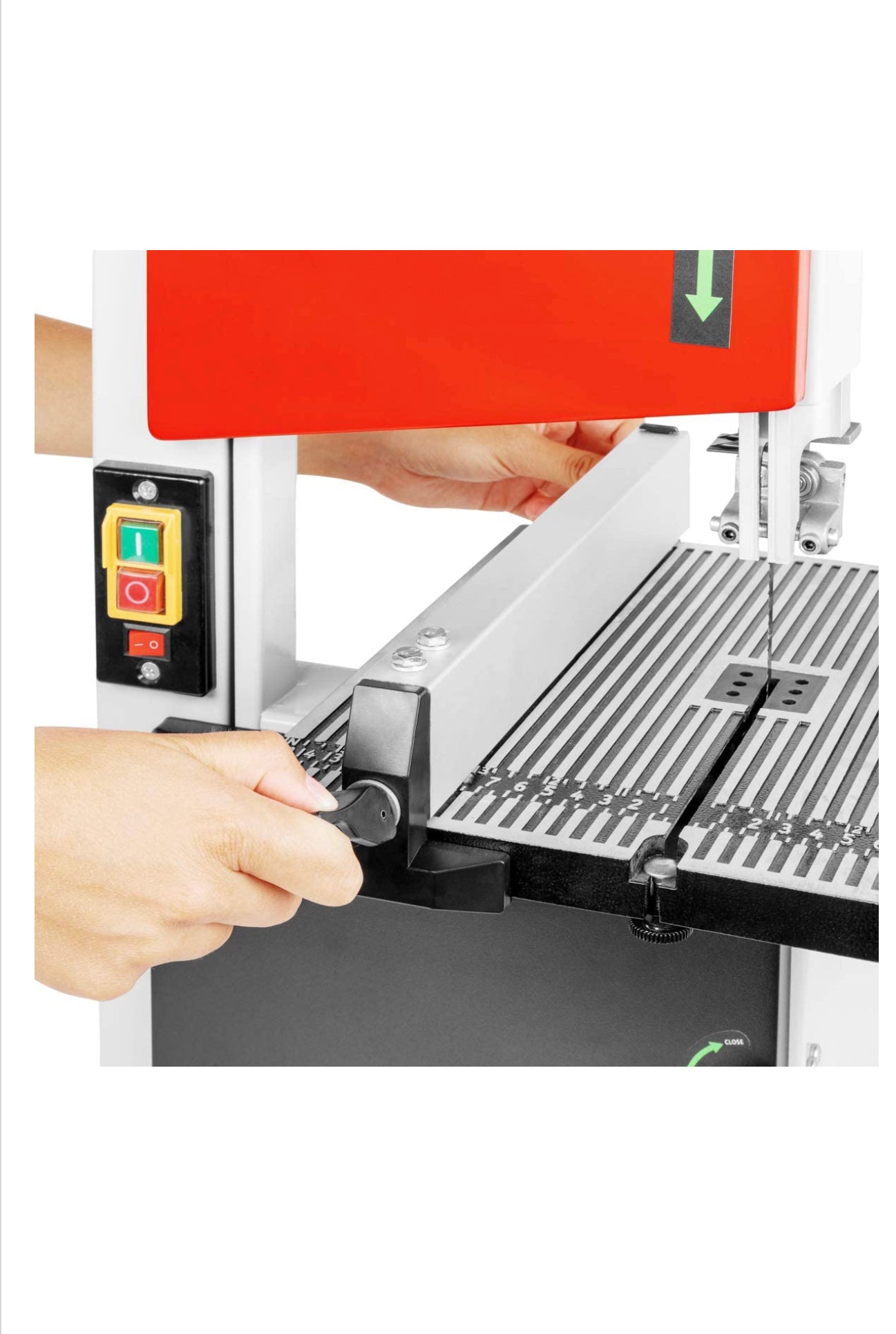 Scie à Ruban 250W - 1400rpm - 960m/min - Table Inclinable de Haute Précision
