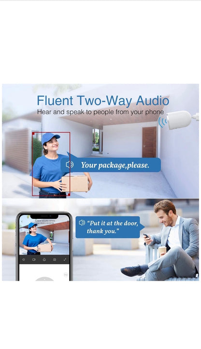 Camera de surveillance Exterieur compatible avec Alexa/google application iOS/android neuf