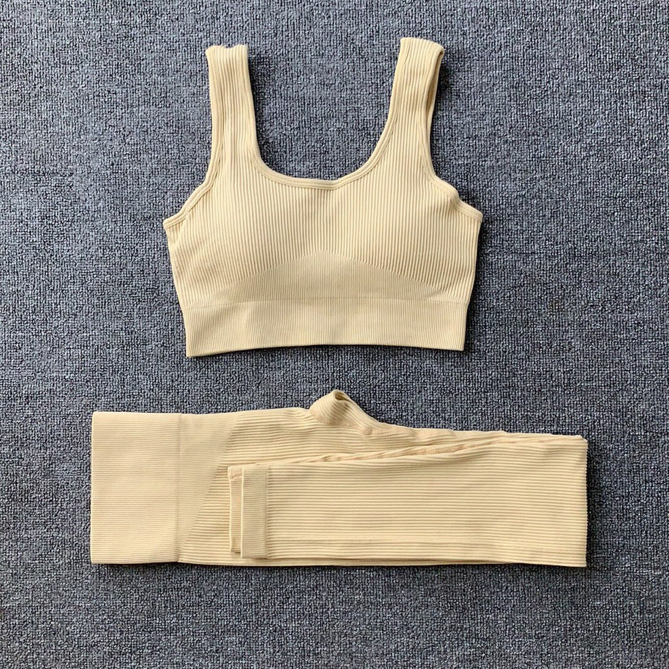 Ensemble "Infinity-Fit" – Brassière Sans Couture & Legging Taille Haute Sculptant