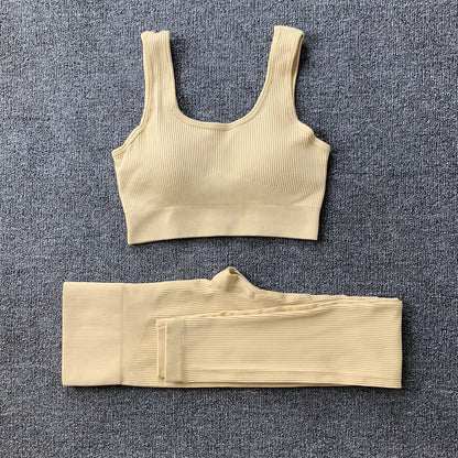 Ensemble "Infinity-Fit" – Brassière Sans Couture & Legging Taille Haute Sculptant