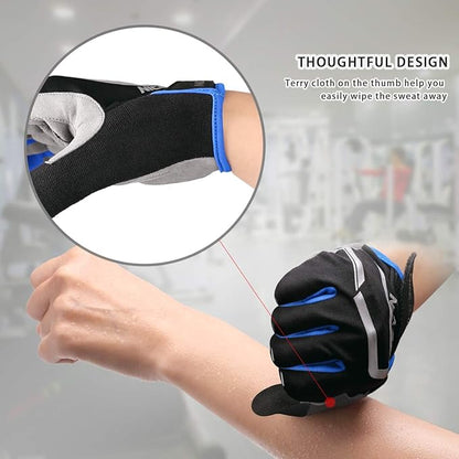 LOHOTEK Gants de Cyclisme de Bicyclette de Moto de Rembourré de Montagne de Bicyclette d'autoroute de Hommes Femmes Écran Tactile Antidérapant (L, Rouge)
