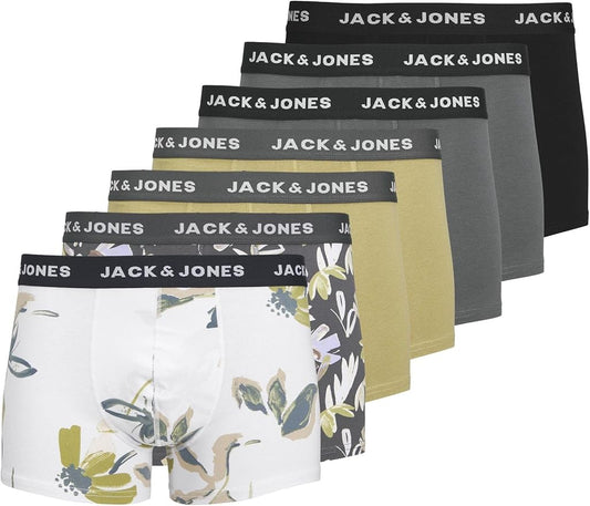 JACK & JONES Jacabstract Trunks Lot de 7 Boxers Homme