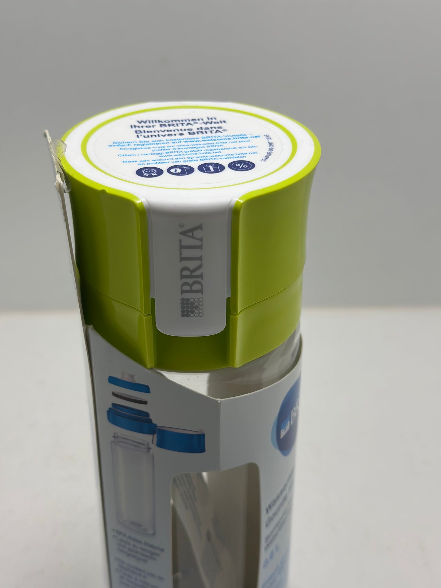 BRITA Fill&Go Bouteille Filtrante Plastique Vert 7,2 x 7,8 x 24,5 cm