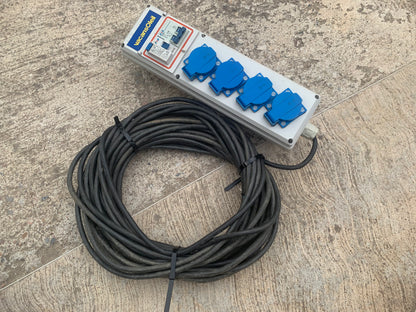 Cofret Rallonge électrique avec disjoncteur intégré et câble