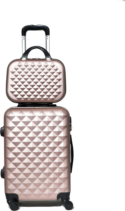 Valise Cabine avec Vanity, Marque Française (Champagne , Cabine & Vanity)