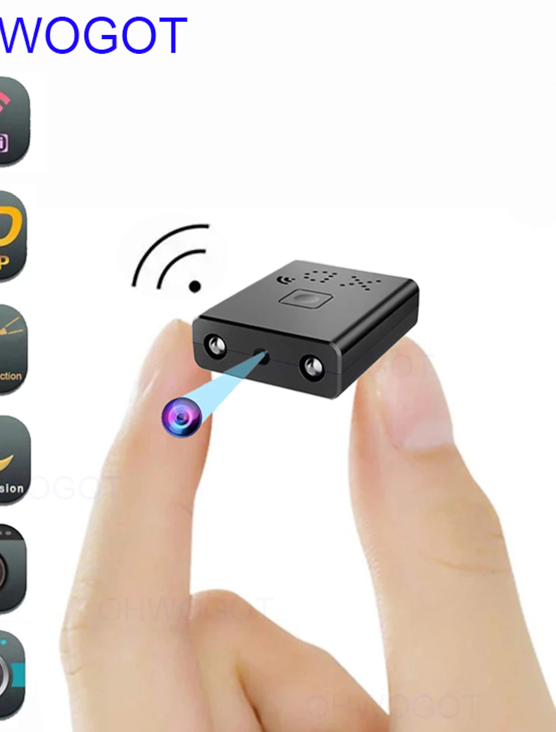 mini caméra wifi full hd 1080p caméra de sécurité xd ir-cut vision nocturne détection de mouvement