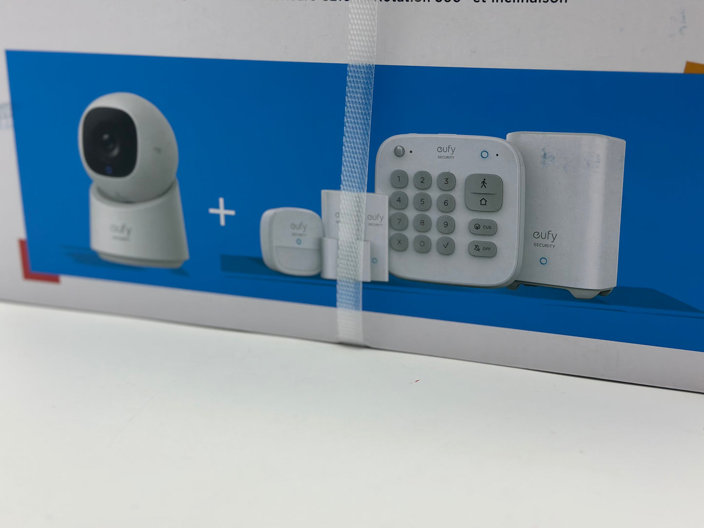 Kit alarme 5 pièces Eufy Anker + Caméra de surveillance C210 intérieure Blanc
