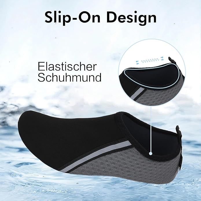 SAGUARO Chaussures pies nus, en néoprène, unisexes, pour le bain, la natation, la plage, le surf, l'eau