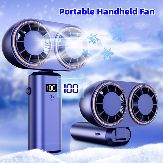 Ventilateur "BreezeControl" 3-en-1 – 5 Vitesses, Écran LED & Pliable