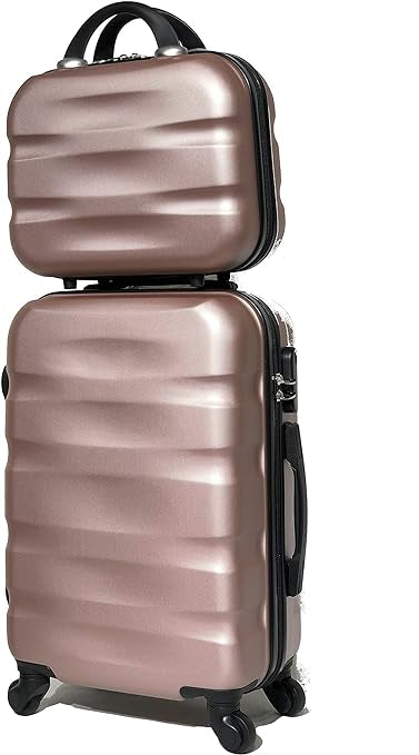 Valise Cabine avec Vanity, Marque Française (Champagne , Cabine & Vanity)