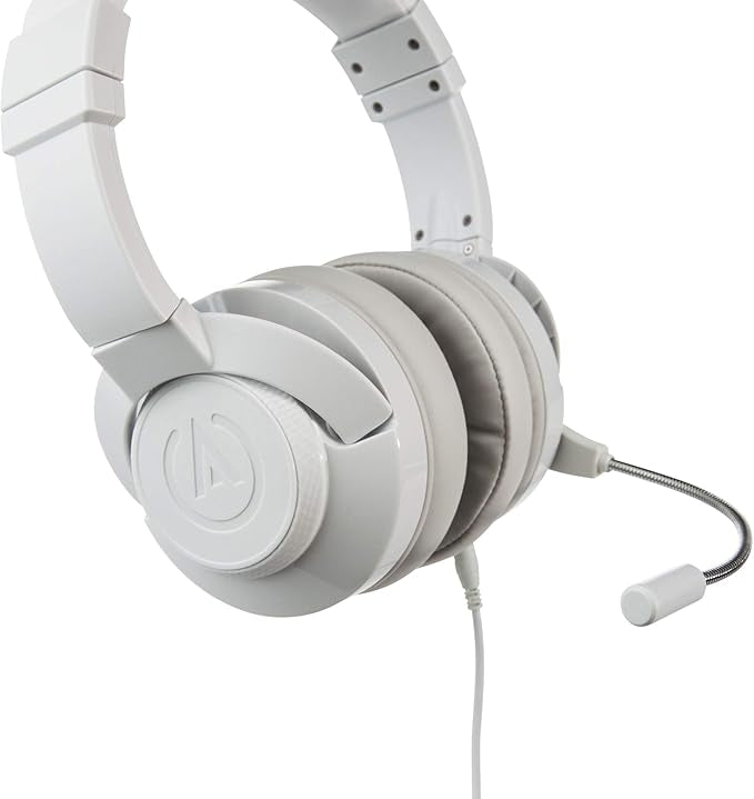 PowerA Fusion Casque Gamer Filaire avec Microphone Amovible - Compatible avec PlayStation 4, Xbox (One, One X, One S, 360), Nintendo Switch, Mac PC, Android , iOS - Blanc