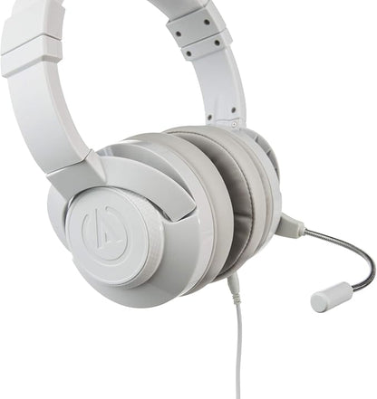 PowerA Fusion Casque Gamer Filaire avec Microphone Amovible - Compatible avec PlayStation 4, Xbox (One, One X, One S, 360), Nintendo Switch, Mac PC, Android , iOS - Blanc