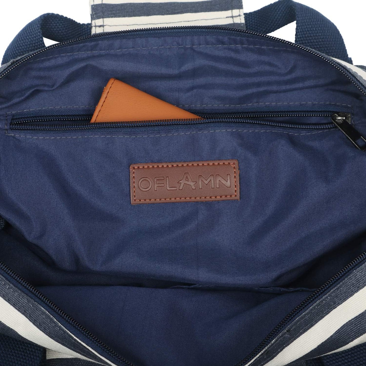 Sac en toile de Voyage pour Femmes et Hommes - Sac de Sport - Small Travel Duffel Bag & Sports Gym Bag (1.0 Ensemble rayé Bleu)