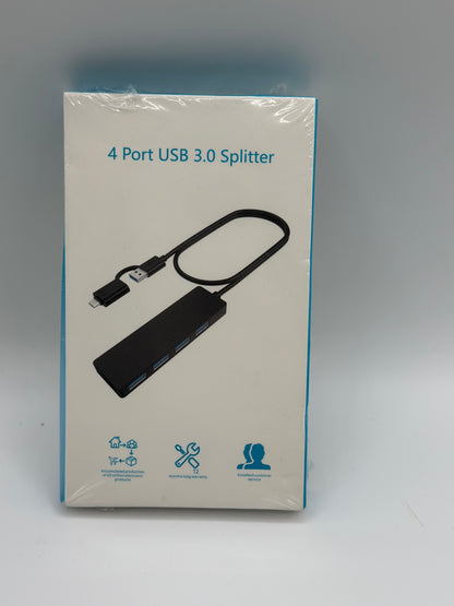 Hub USB 3.0 Multi USB 4 Ports 3.0 5Gbps Adaptateur Portable Multi Data Hub avec Câble de 30mm Compatible pour Macbook/Mac Pro/Mini/iMac/Surface Pro/XPS/Notebook PC, Plug-et-Play