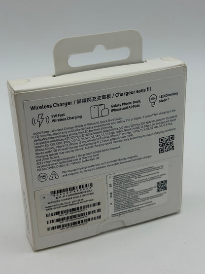 Samsung ﻿Wireless Charger Pad - Chargeur sans fil - Avec adaptateur et câble de charge - 15 Watt - Blanc