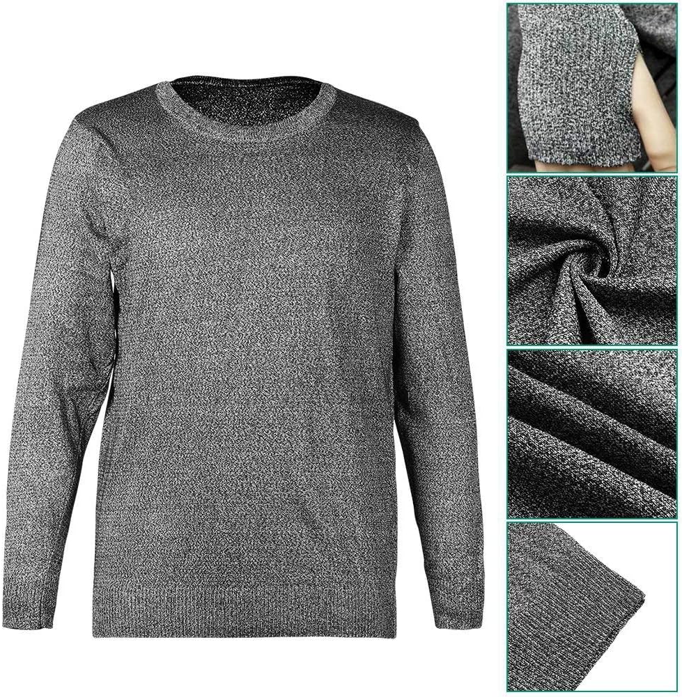 Chemise Résistante Aux Coupures, Chemise Anti-Coupure, Chemise Résistante Aux Coupures, Chemise À Manches Longues Résistante Aux Coupures, Protection De Sécurité De Niveau 5, Pour La Coupe Et La Manipulation Du Verre (L)