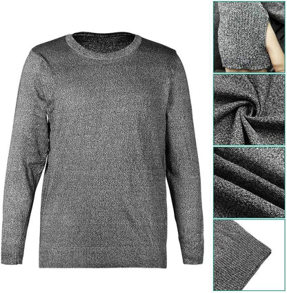 Chemise Résistante Aux Coupures, Chemise Anti-Coupure, Chemise Résistante Aux Coupures, Chemise À Manches Longues Résistante Aux Coupures, Protection De Sécurité De Niveau 5, Pour La Coupe Et La Manipulation Du Verre (L)