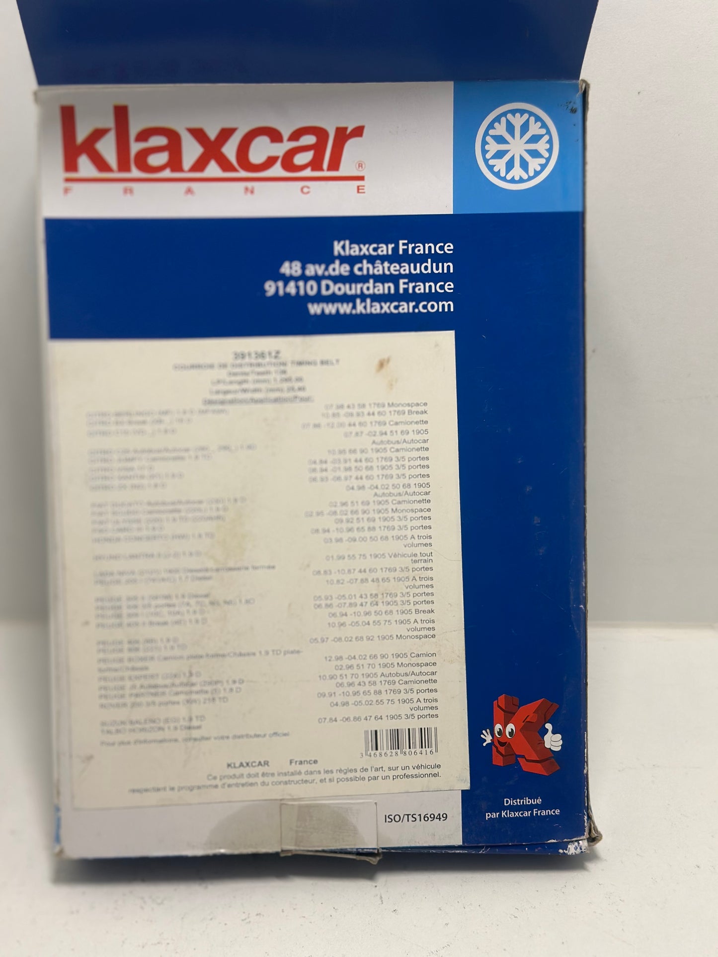 COURROIE CRANTÉE
Réf : 391361z pour Citroën, Peugeot, Fiat …