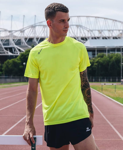 T-Shirt Technique pour Homme, Sport, Manches Courtes, Mesh | Vêtements de Sport d'été Respirants à séchage Rapide | Idéal pour la Salle de Sport, l'entraînement, Les Loisirs et Le Fitness