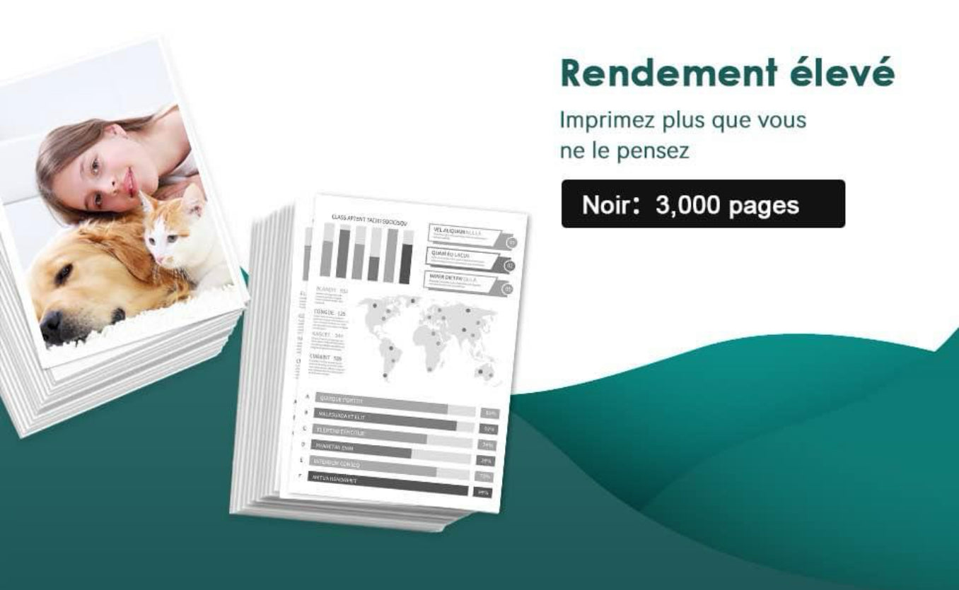 Cartouche de Toner Replacement pour Brother TN2410 Compatible pour Brother ( 2pces)