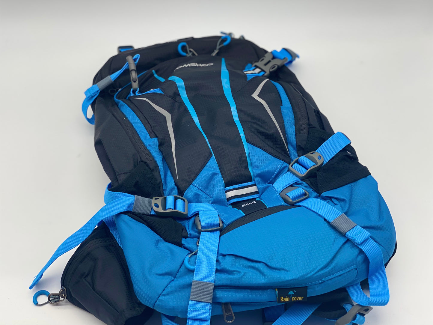Sac à dos 20L Résistant à l'eau Vélo Sac Pack Sports de Plein Air Equitation Voyage Camping Randonnée avec Housse de Pluie Housse de Casque