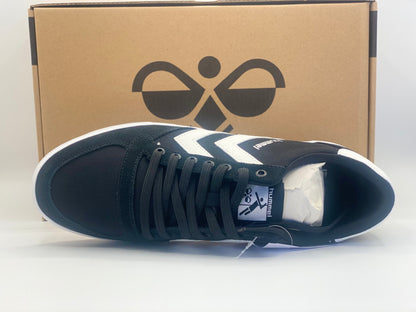 HUMMEL  Bas Haut Baskets à Lacets en Noir Blanc Taille 42