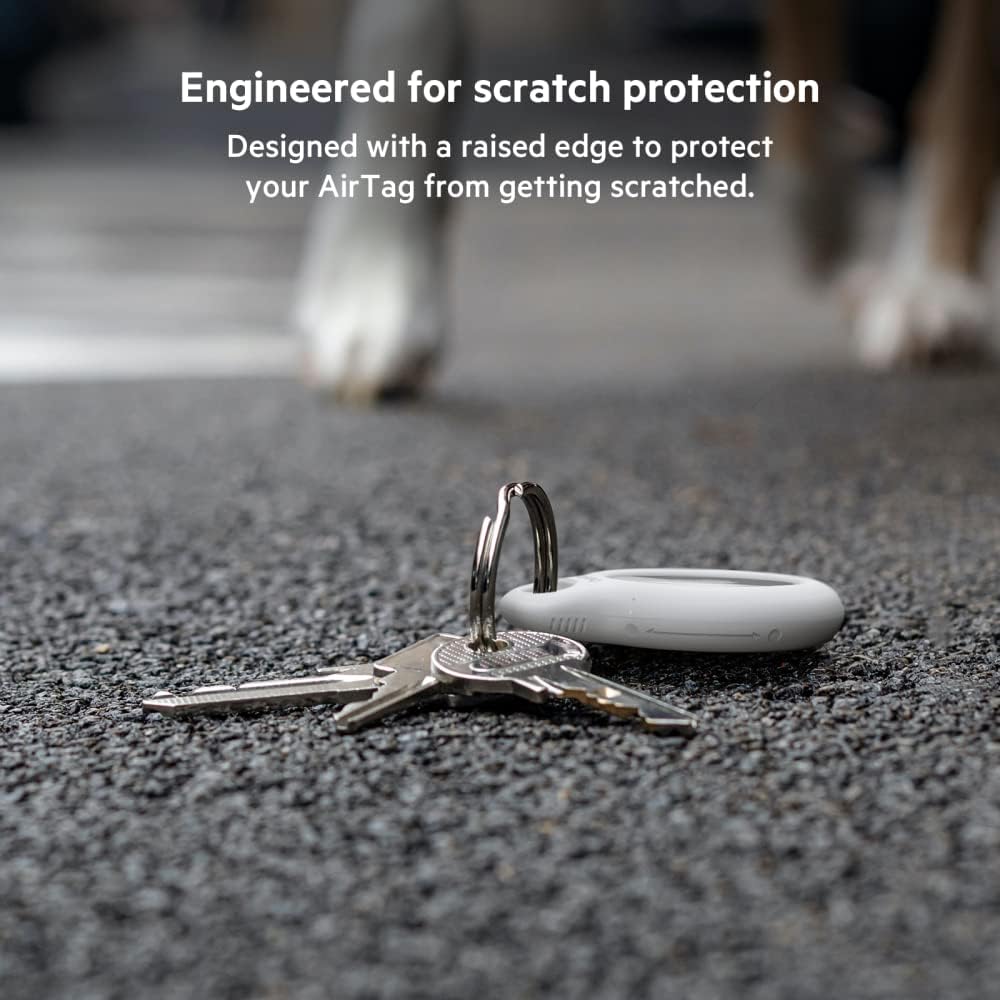 Belkin Anneau de protection avec attache en métal (protection pour AirTag, accessoire résistant neuf