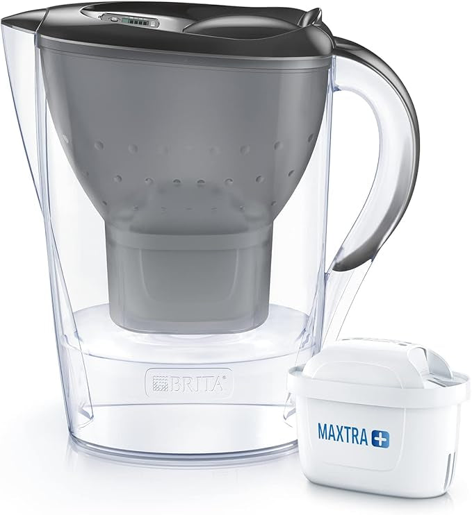 BRITA Carafe filtrante Marella rouge - 1 filtre MAXTRA+ inclus