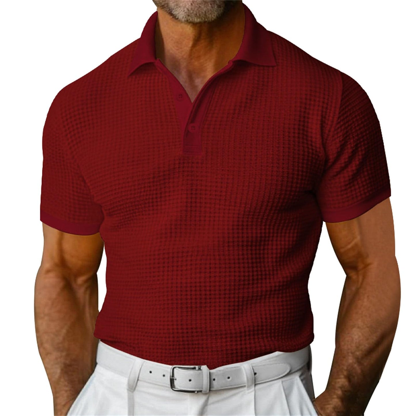 Polo "Signature" Texturé – Col Zippé & Coupe Ajustée