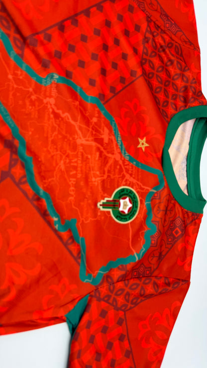 Maillot du Maroc rouge taille L ( taille petit (S) )