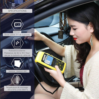 Lecteur de code de voiture AUTOOL OBD2, scanner de système de moteur automobile, outil de diagnostic de code d'erreur pour véhicule universel, CS-520