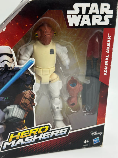 Star Wars Hero Mashers Figurine Amiral Ackbar du Film Épisode VI – Multicolore