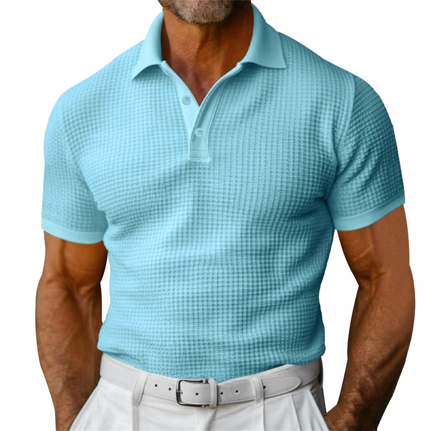 Polo "Signature" Texturé – Col Zippé & Coupe Ajustée