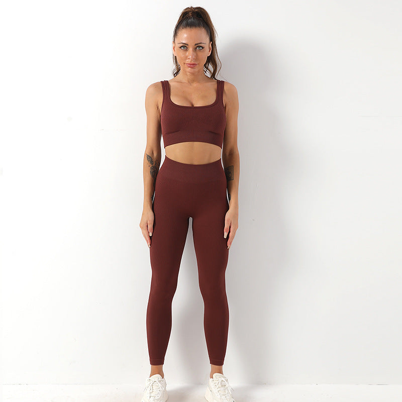 Ensemble "Infinity-Fit" – Brassière Sans Couture & Legging Taille Haute Sculptant